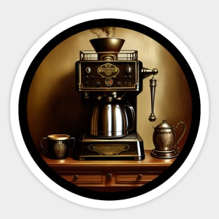 Antique Coffee Maker Sticker